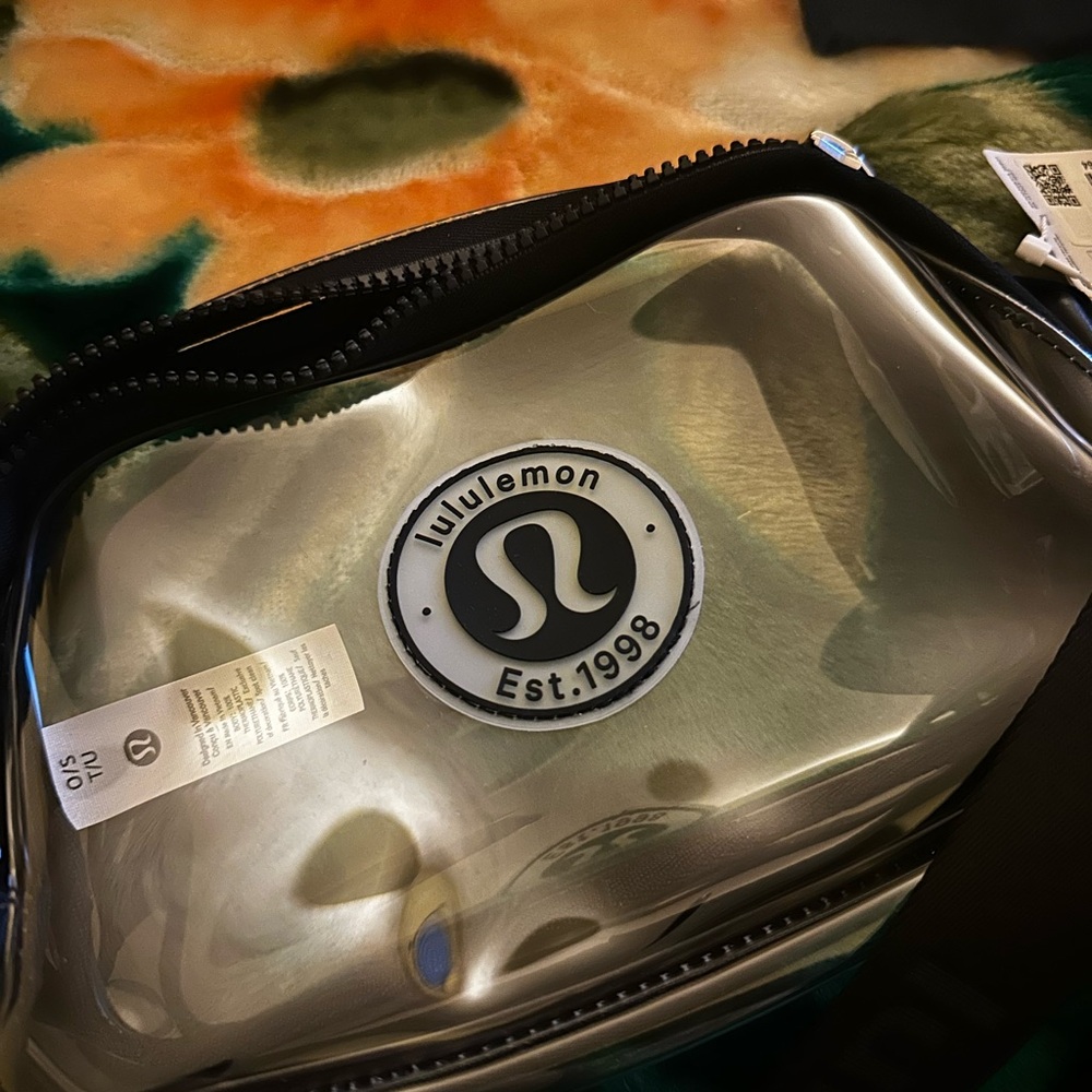 Lululemon Transparent Crossbody Bag with Black Trim